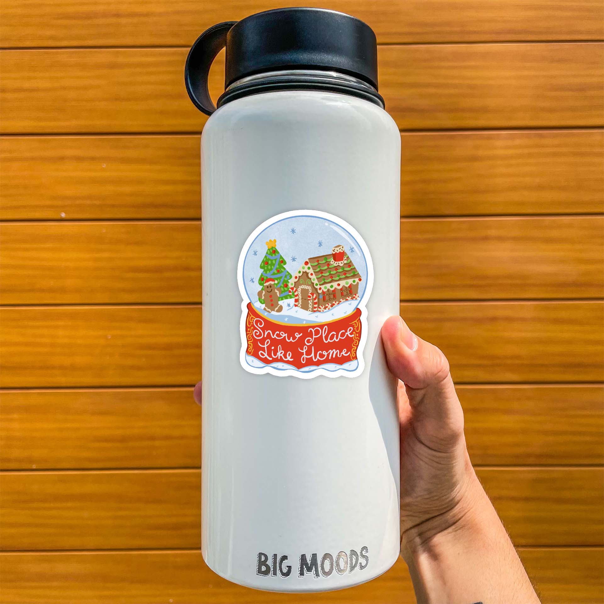  Snow Place Like Home Snow Globe Winter Sticker、mySite、ghnorth