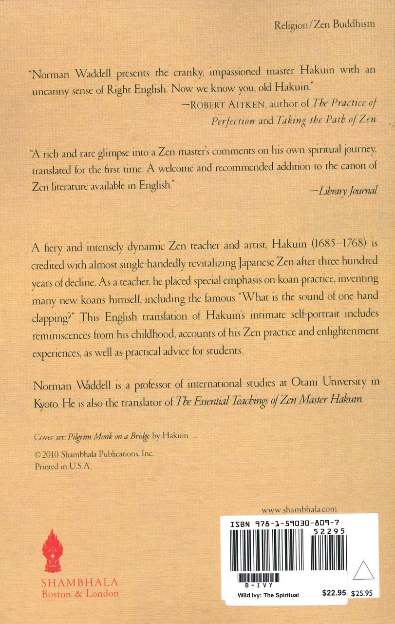 Wild Ivy: The Spiritual Autobiography of Zen Master Hakuin、mySite、topwebapps
