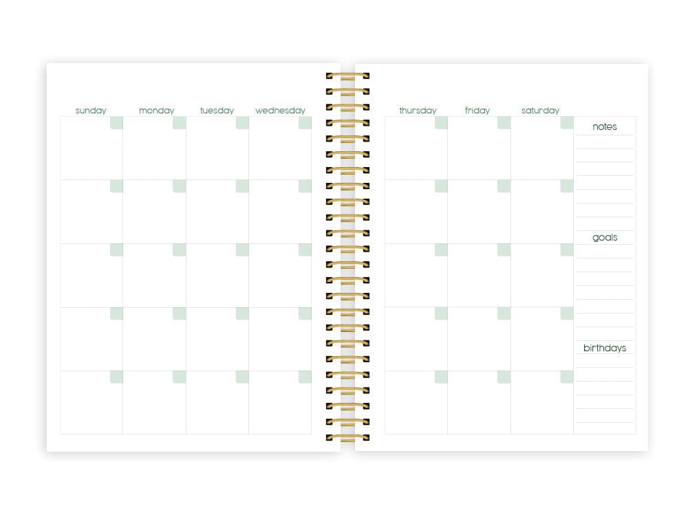  Weekly Planner - Green Leaves、mySite、ghnorth