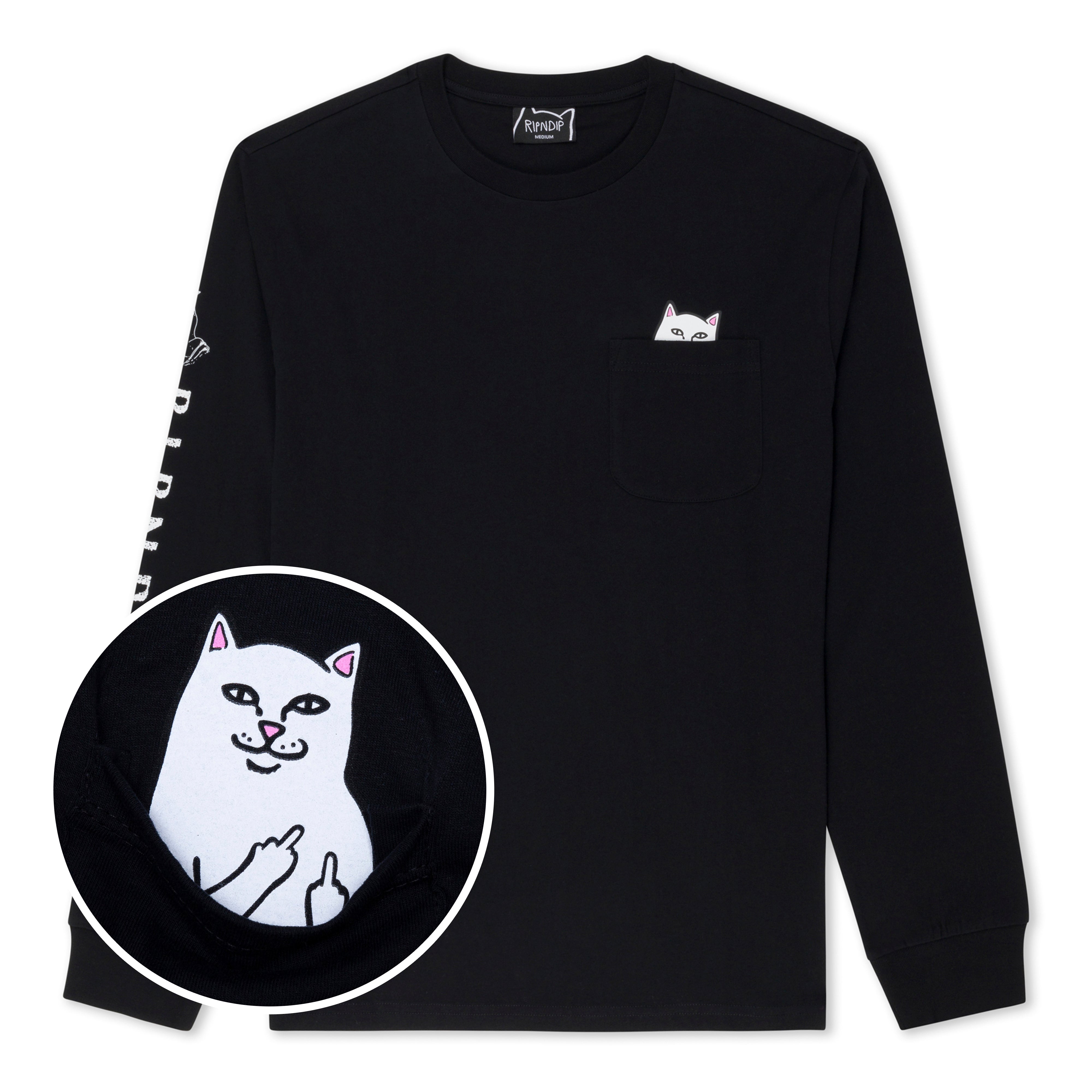  Lord Nermal L/S Pocket Tee (Black)、mySite、merchandisen