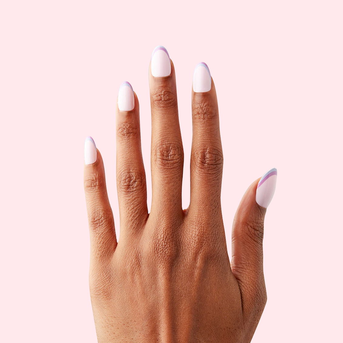 Double French - Press-On | Medium | Oval、mySite、solidvoid