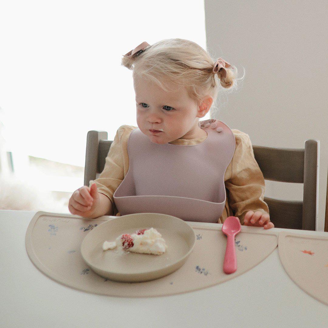  Mushie Silicone Placemat - Lilac Flowers、mySite、merchandisen