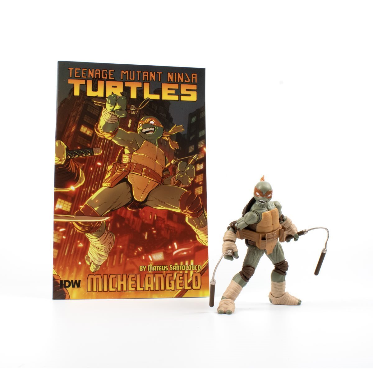 Teenage Mutant Ninja Turtles BST AXN IDW Michelangelo (Figure and Comic Set)、mySite、hgirdovlk