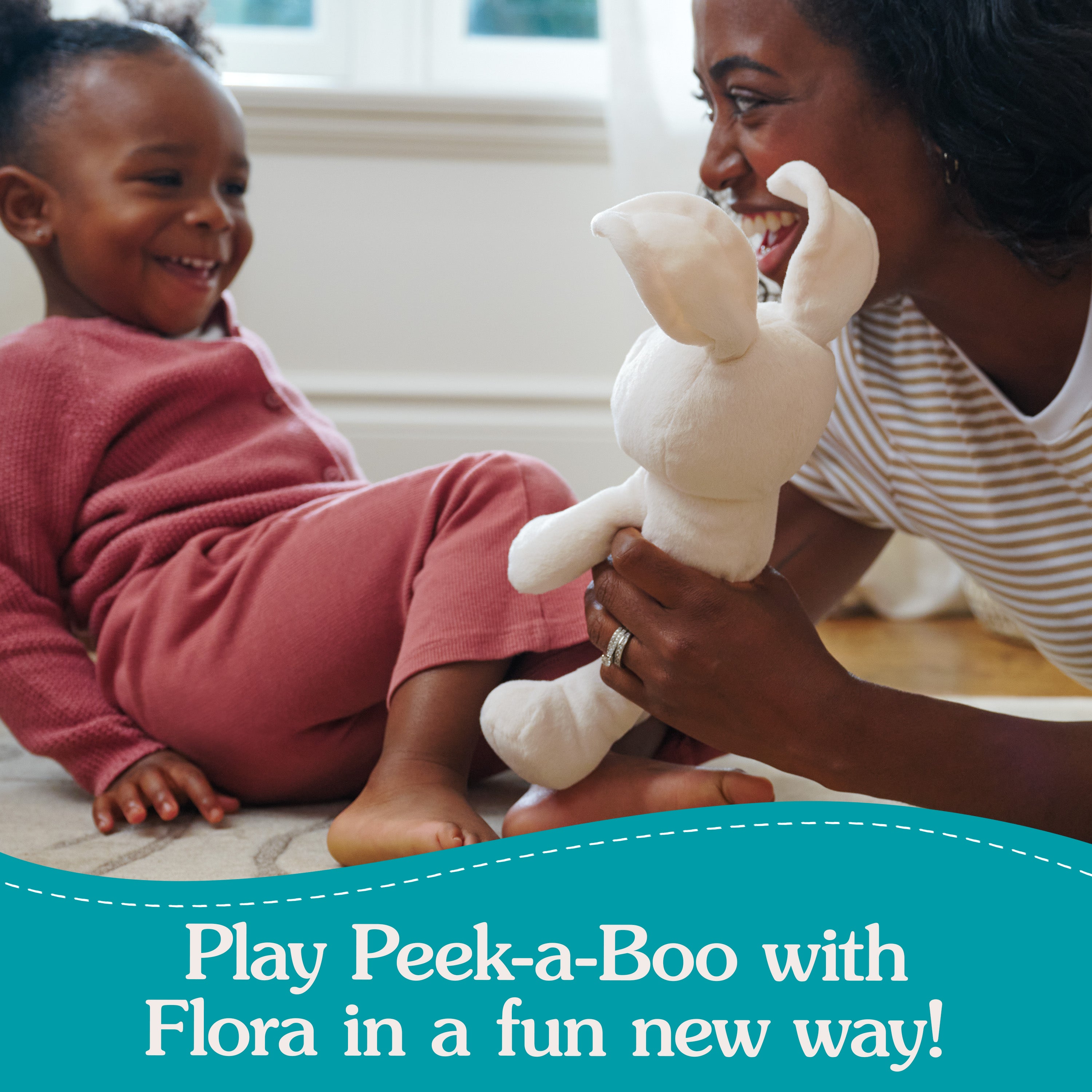 Peek-a-Boo Flora the Bunny, 7 in、mySite、pszhyizbm