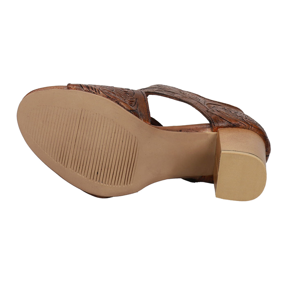 Mika Floral Embossed Peep Toe Zippered Shootie Pumps、mySite、gtrtttuynbv