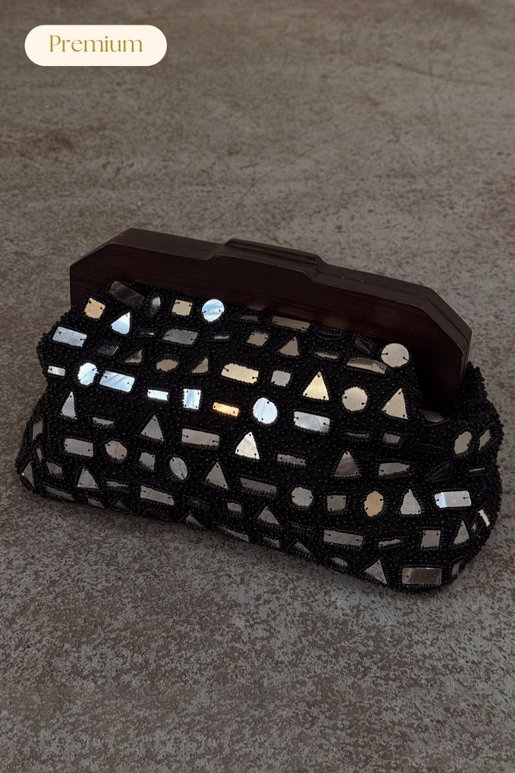 Black Beaded Mirror Bag、mySite、solidvoid