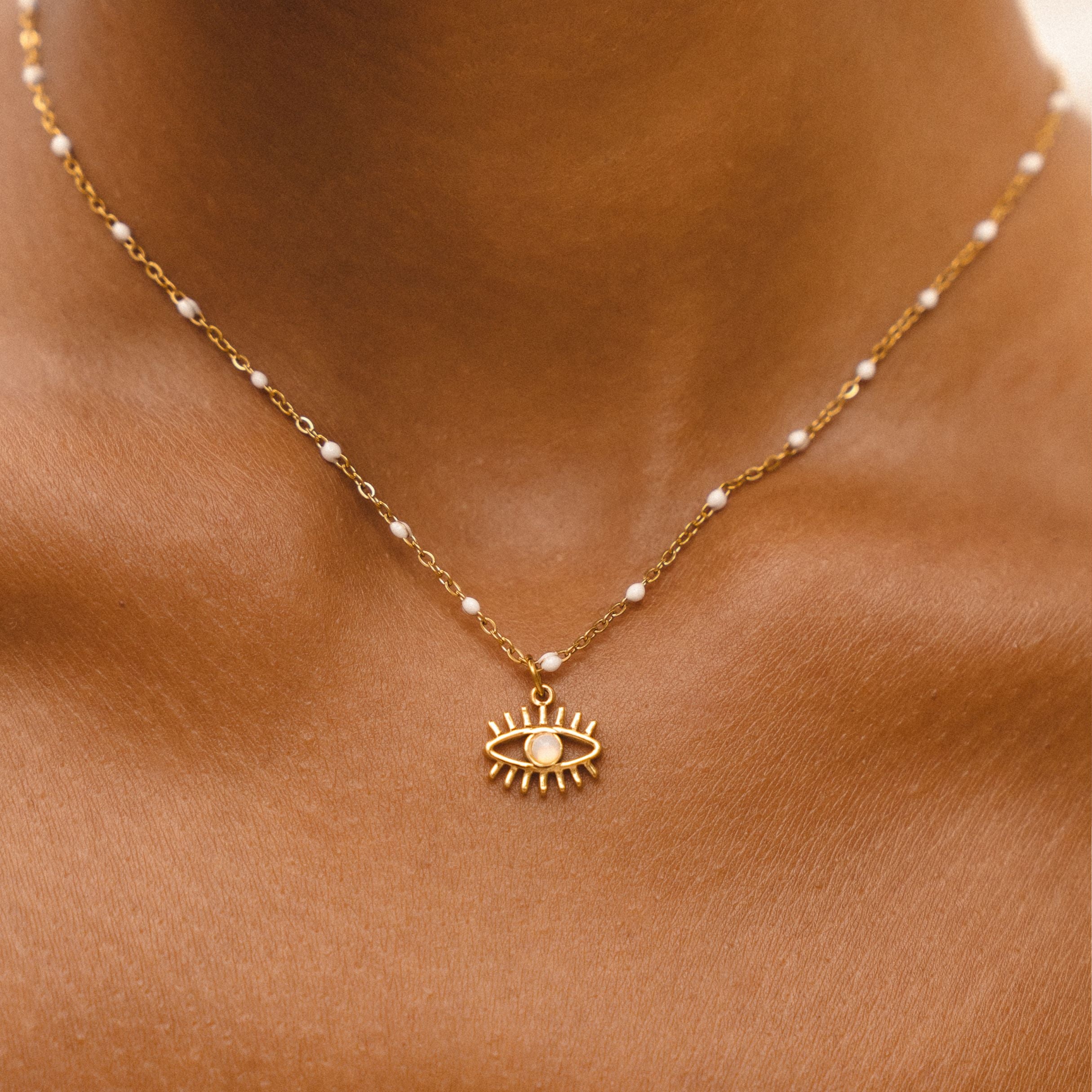 Opal Evil Eye Necklace、mySite、hinf8tx79