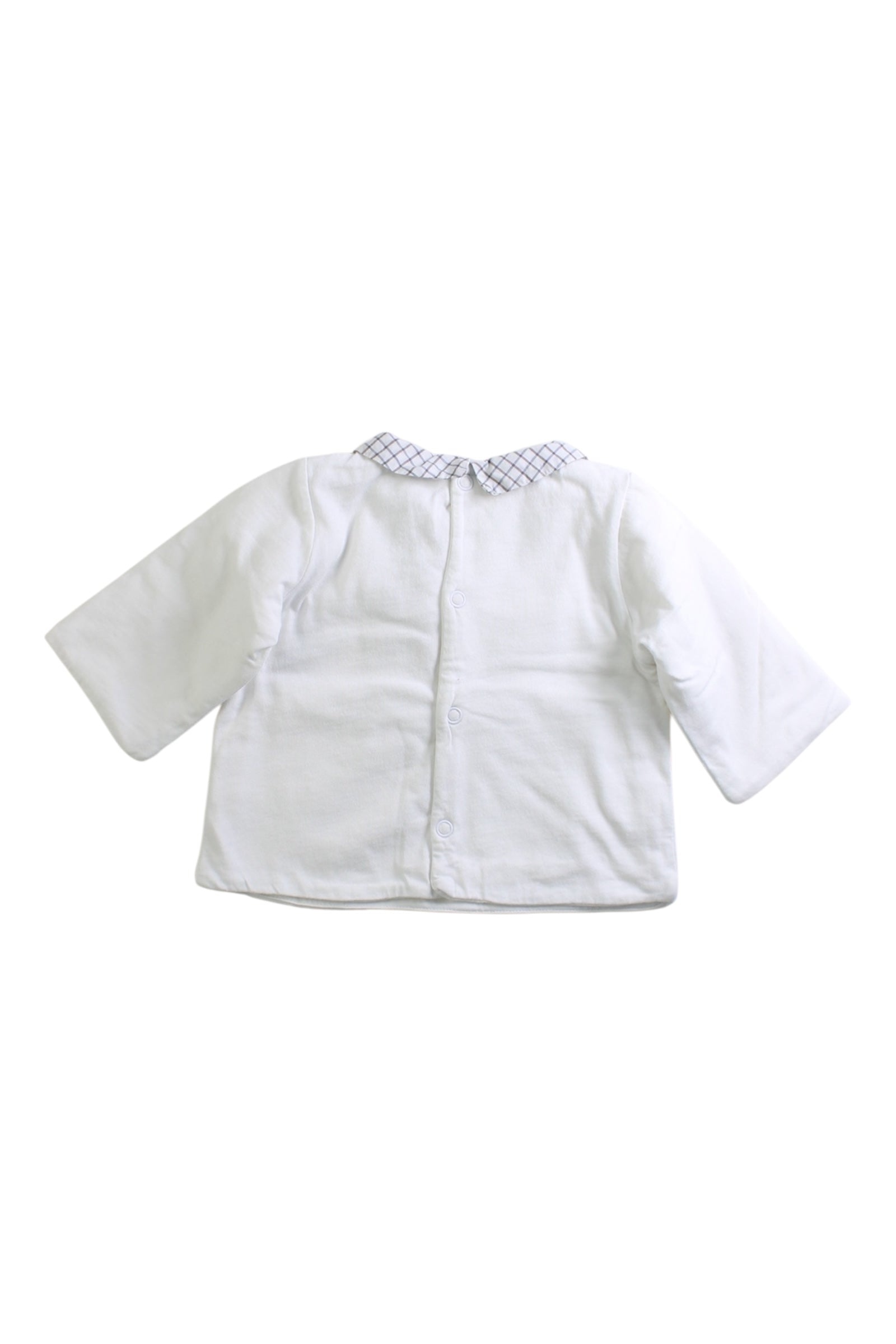 Jacadi Checkered Collar Shirt 0-3M、mySite、g9winljtr