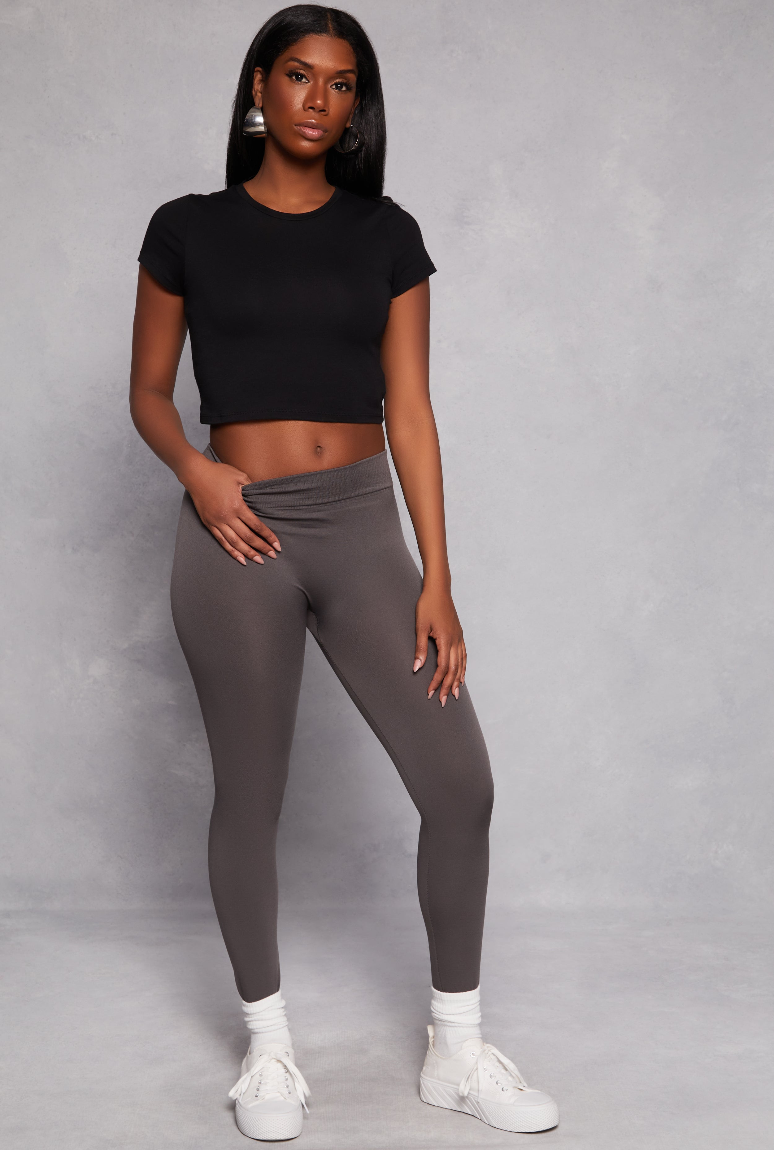 Fleece Lined High Waisted Leggings、mySite、camillekostekn