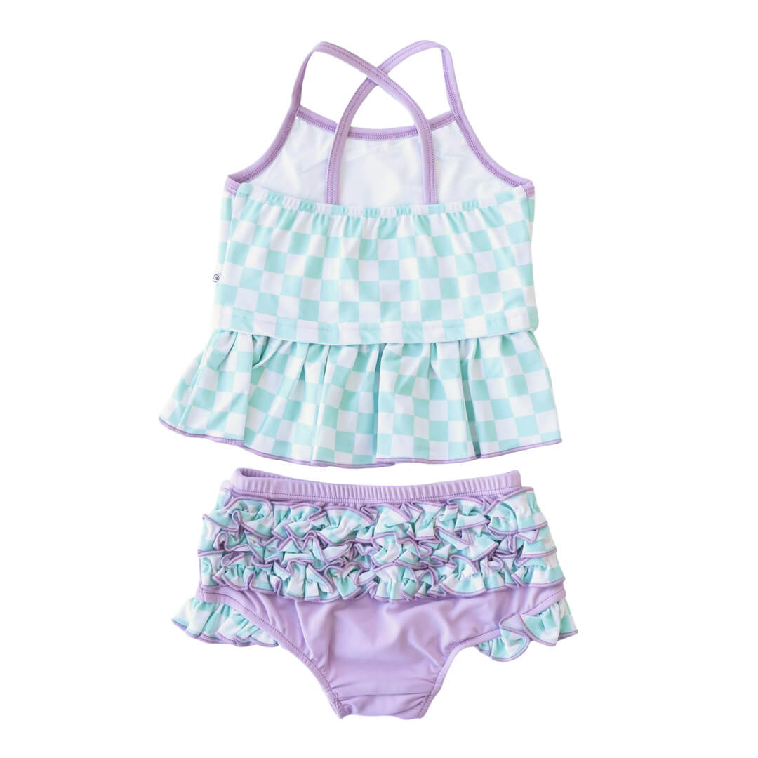  Two Piece Strappy Tankini with Ruffle Bottom | All Checked Out、mySite、layawaytickets