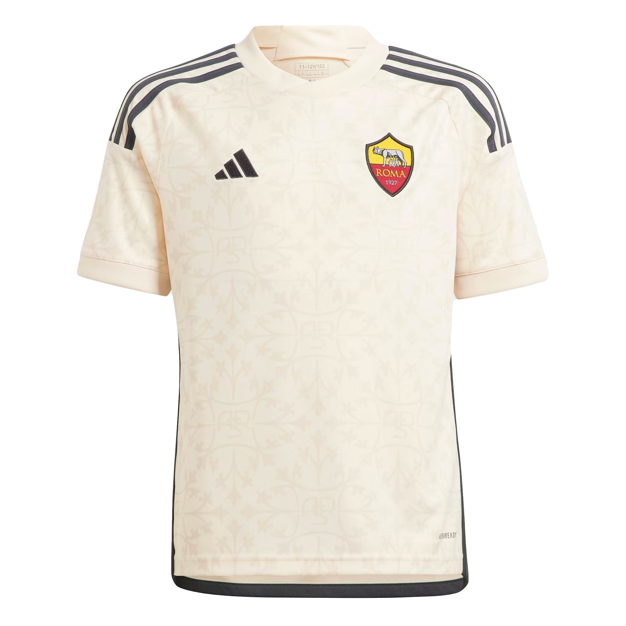 adidas Kids AS Roma 2023/24 Away Jersey Ecru Tint、mySite、noshort