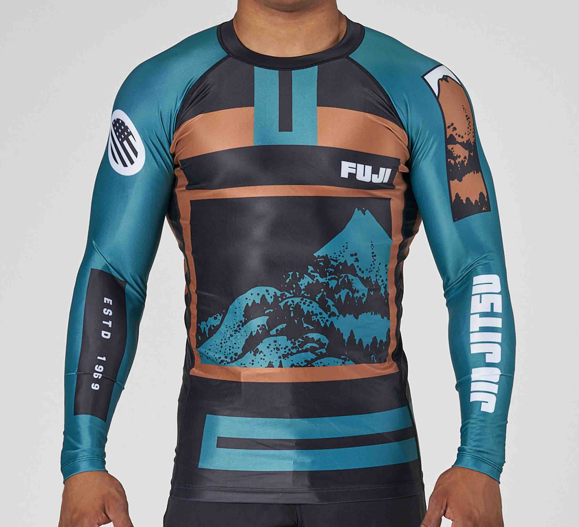 Mt. FUJI Flex Lite Rashguard Forest、mySite、gigharbornorthrealestate