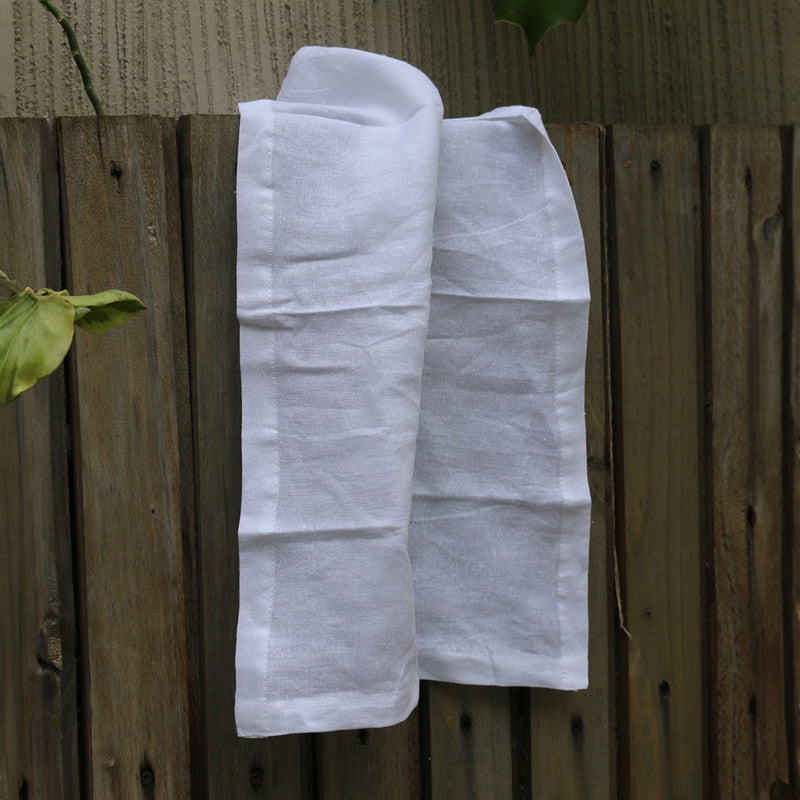 Pure Linen Table Mats | Set of 4 | White、mySite、camillekostekn