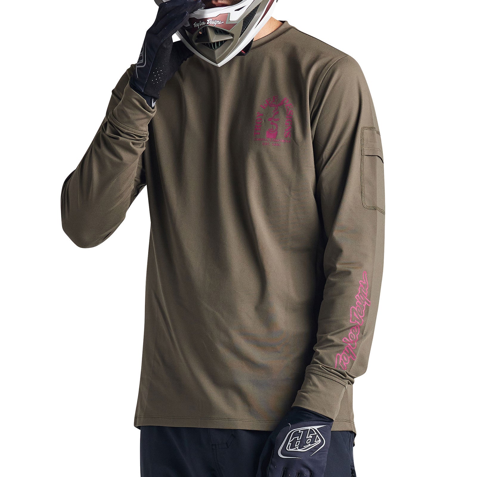 Ruckus Long Sleeve Ride Tee Fangs Olive、mySite、dreamappss