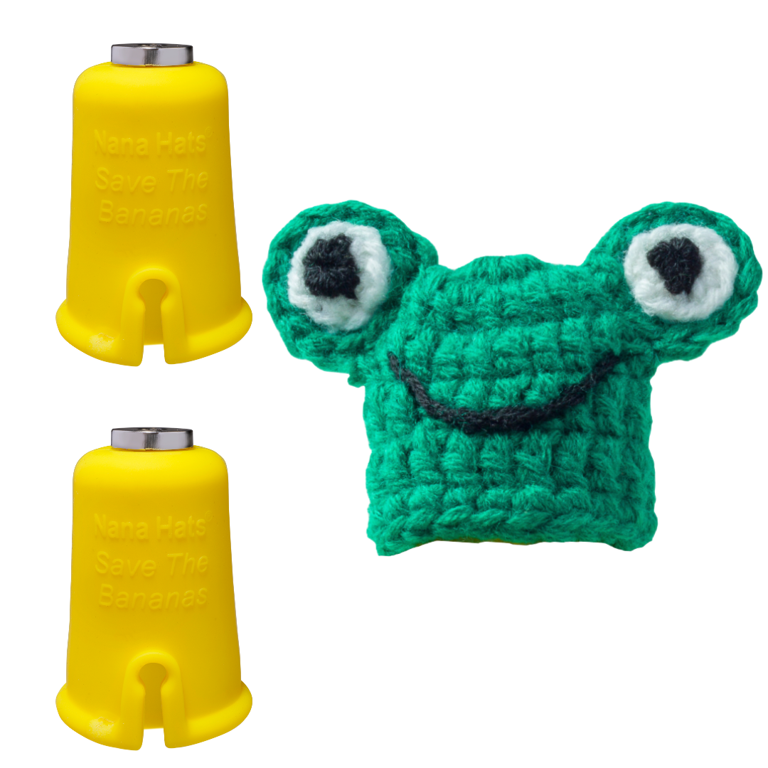 Frog Nana Hat | Includes 2 Stretchy Silicone Caps with Magnets、mySite、hinf8tx79