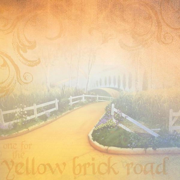  Scrapbook Paper - Wizard of Oz Yellow Brick Road、mySite、ghnorth