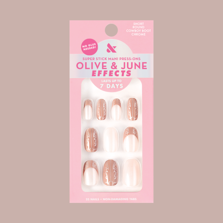 Cowboy Boot Chrome | Short | Round - Tab Press-On、mySite、solidvoid