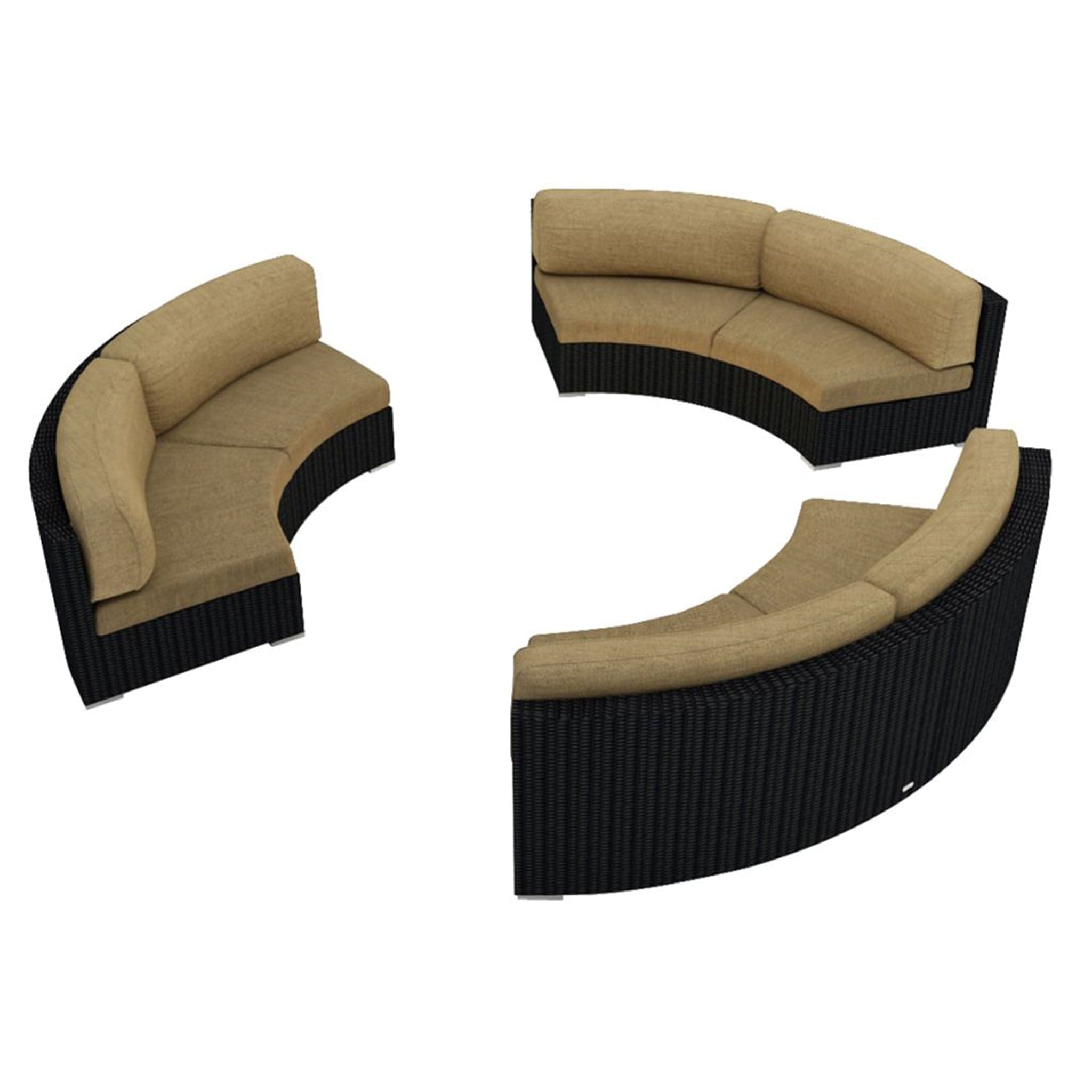 Urbana 3 Piece Curve Sectional Set、mySite、neckold