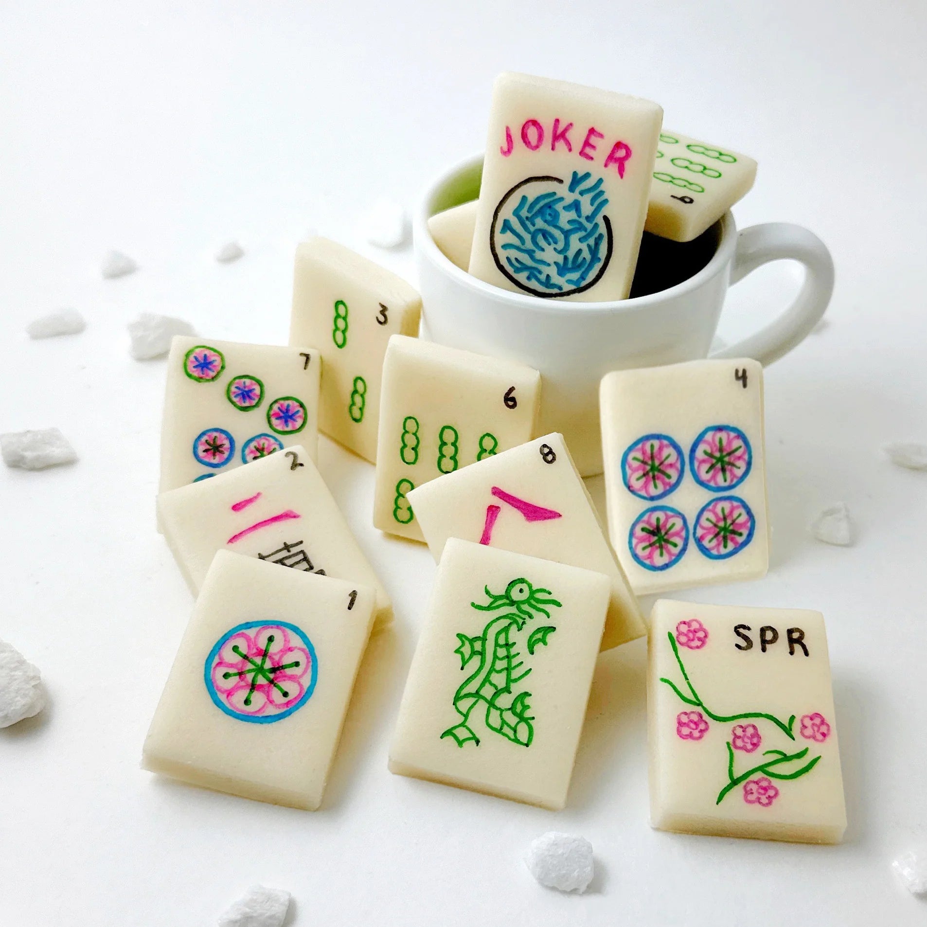  Marzipan Spring Mah Jong Tiles、mySite、elrpsem3k