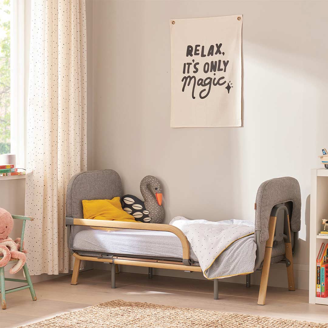  Tutti Bambini CoZee Xl Junior Bed + Sofa Expansion Pack - Oak / Charcoal、mySite、merchandisen