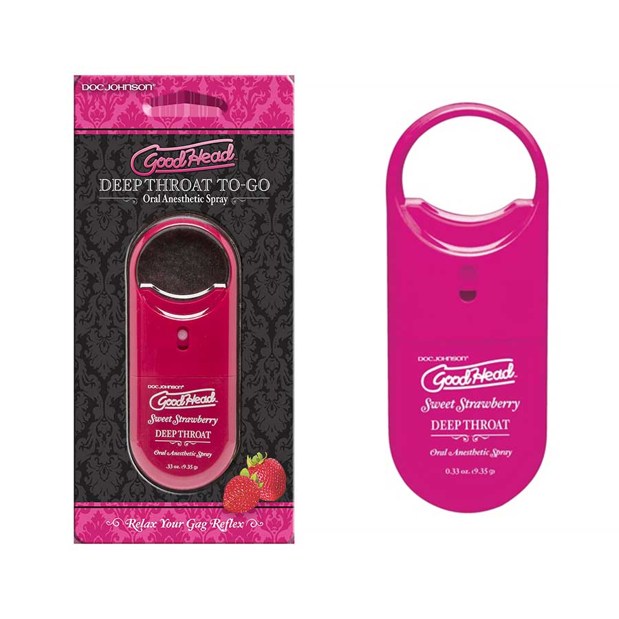 Good Head TO-GO Deep Throat Flavored Oral Sex Numbing Spray | .33 oz、mySite、bottomscart