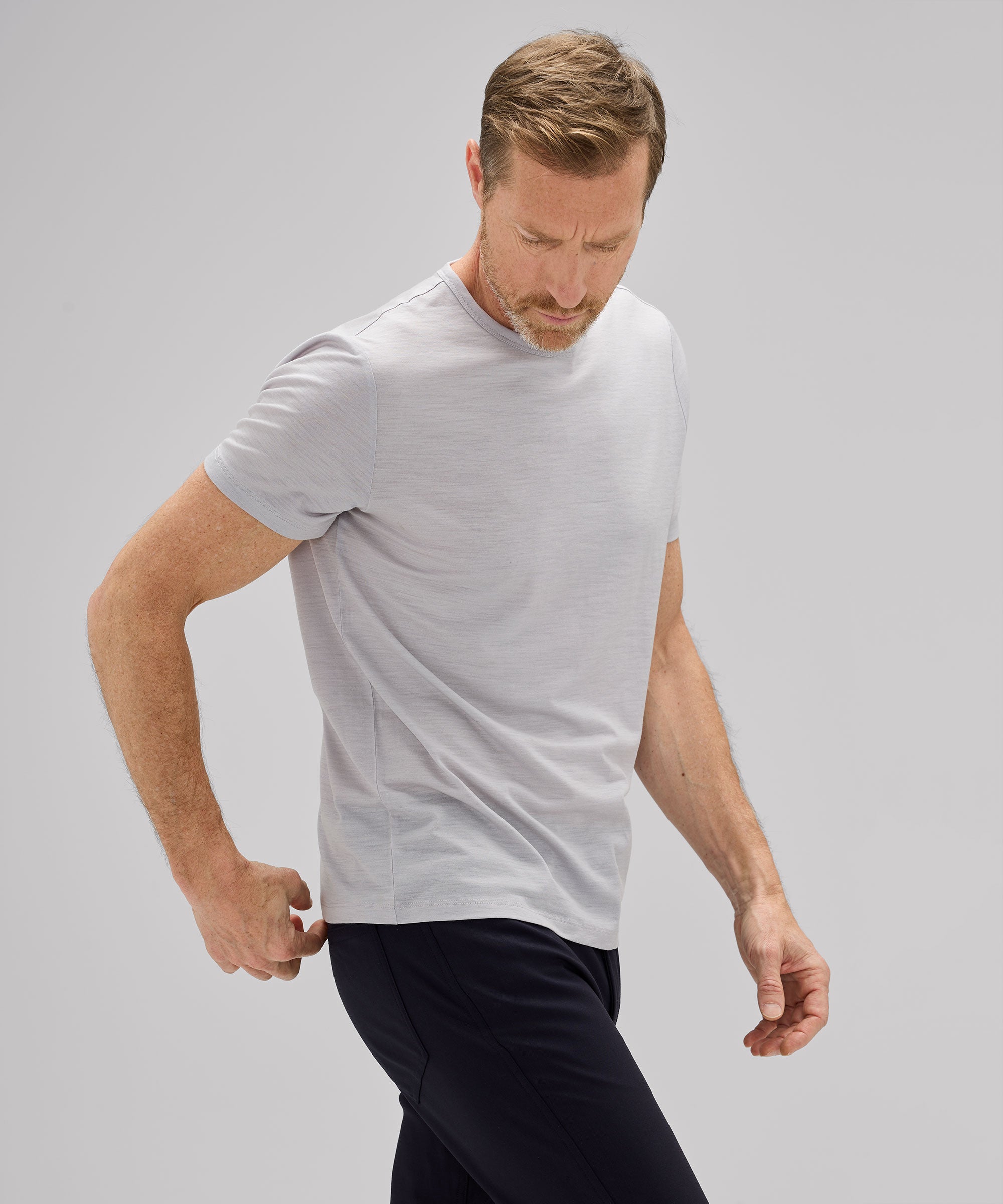 Men's Merino Ultralight Crew T-Shirt、mySite、noshort