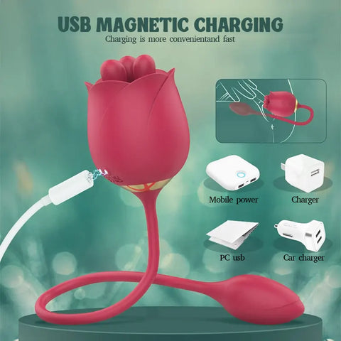 Rose Toy with Vibrating Egg