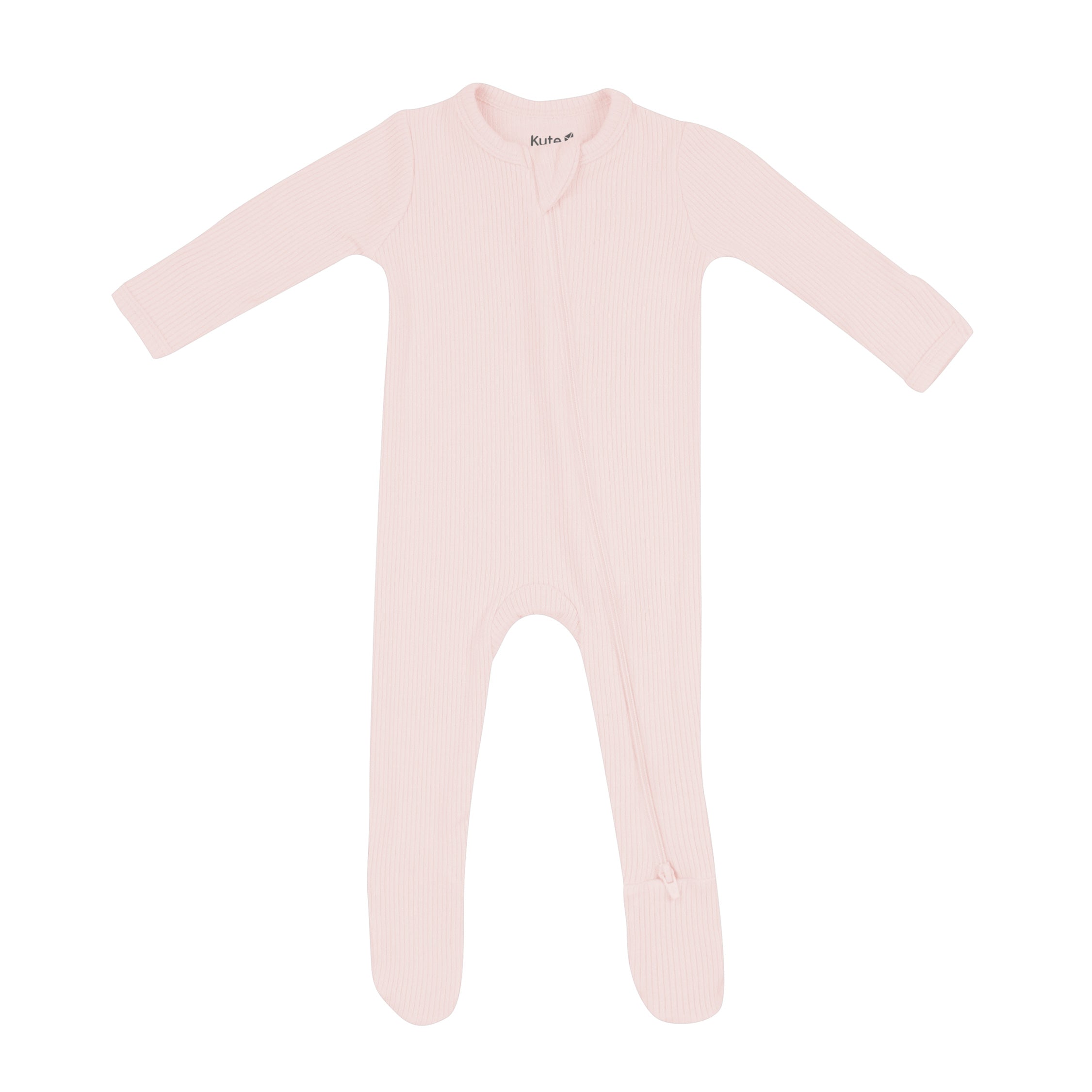  Ribbed Zipper Footie in Blush、mySite、layawaytickets