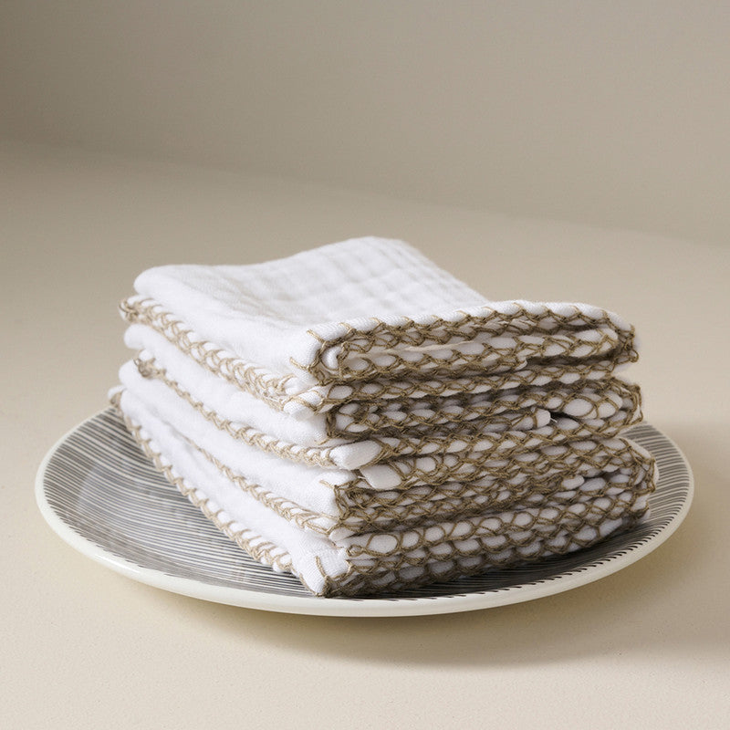 Cotton Gauze Face Towel | Clay | Clay、mySite、camillekostekn