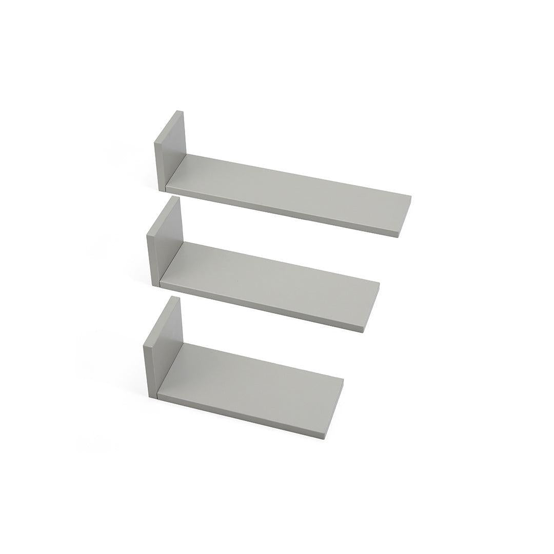  Tutti Bambini Rio Set of Three L-Shaped Wall Shelves - Dove Grey、mySite、merchandisen