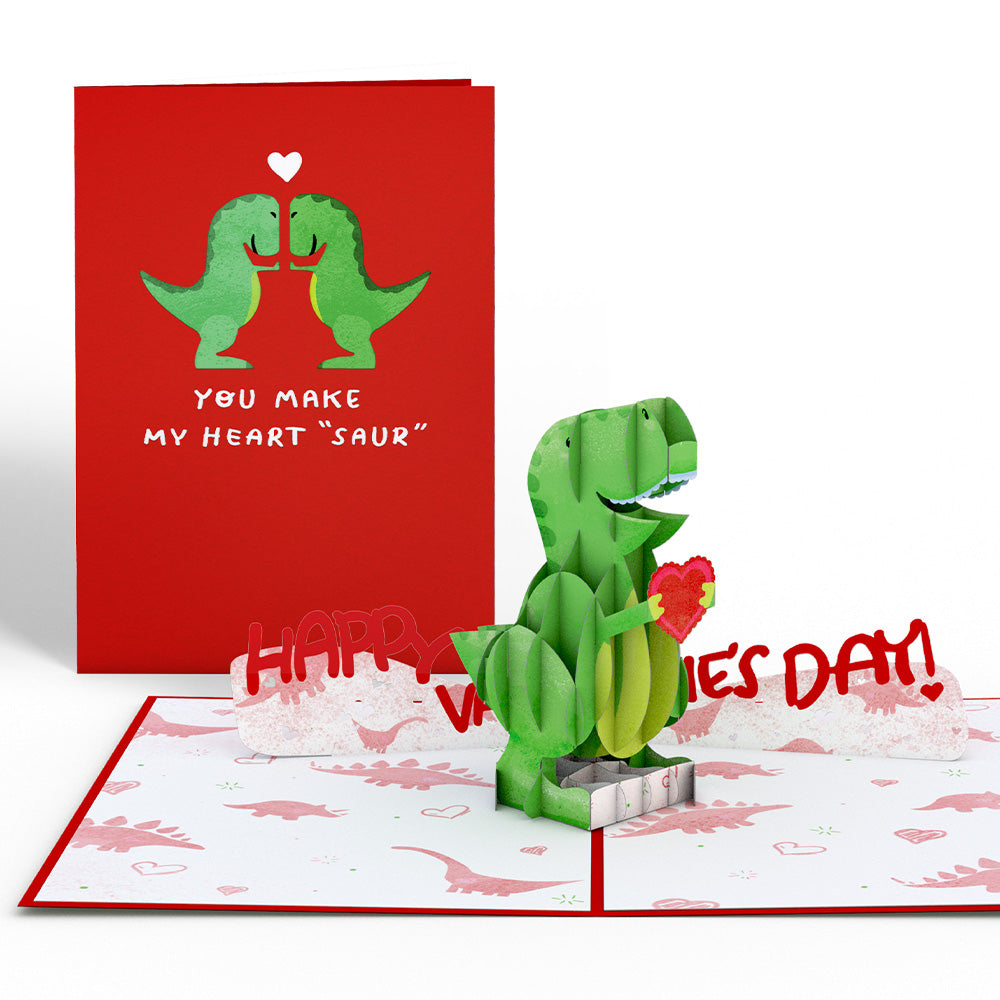 You Make My Heart 'Saur' Pop-Up Card、mySite、solidvoid