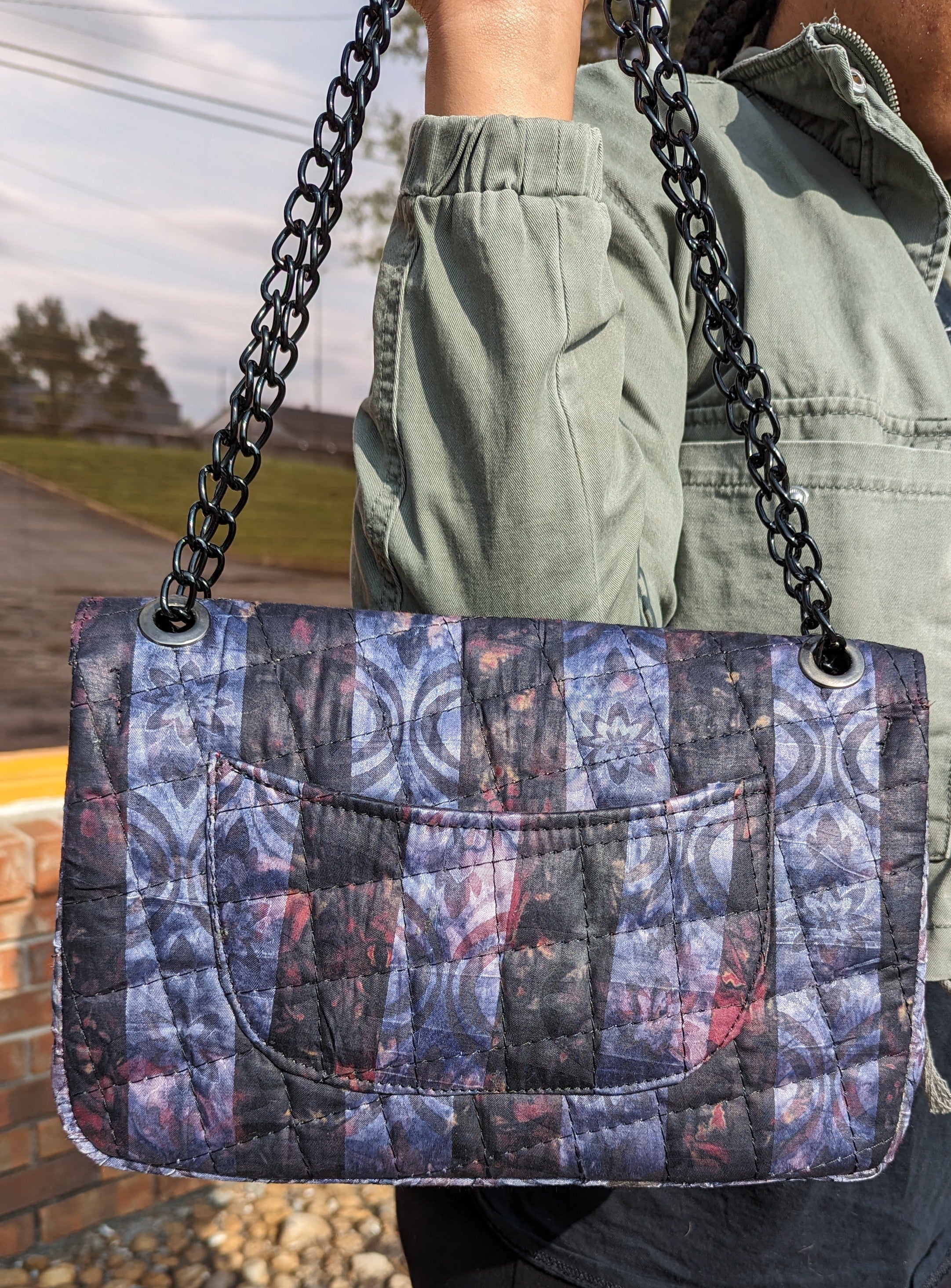 Dupsie's Ogidni Indigo handmade hand bag DPAPIHBP、mySite、solidvoid