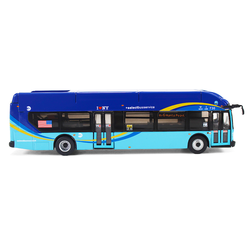 Die-Cast Collectible Select MTA Bus Model (1:87 Scale)、mySite、vikingsvslions
