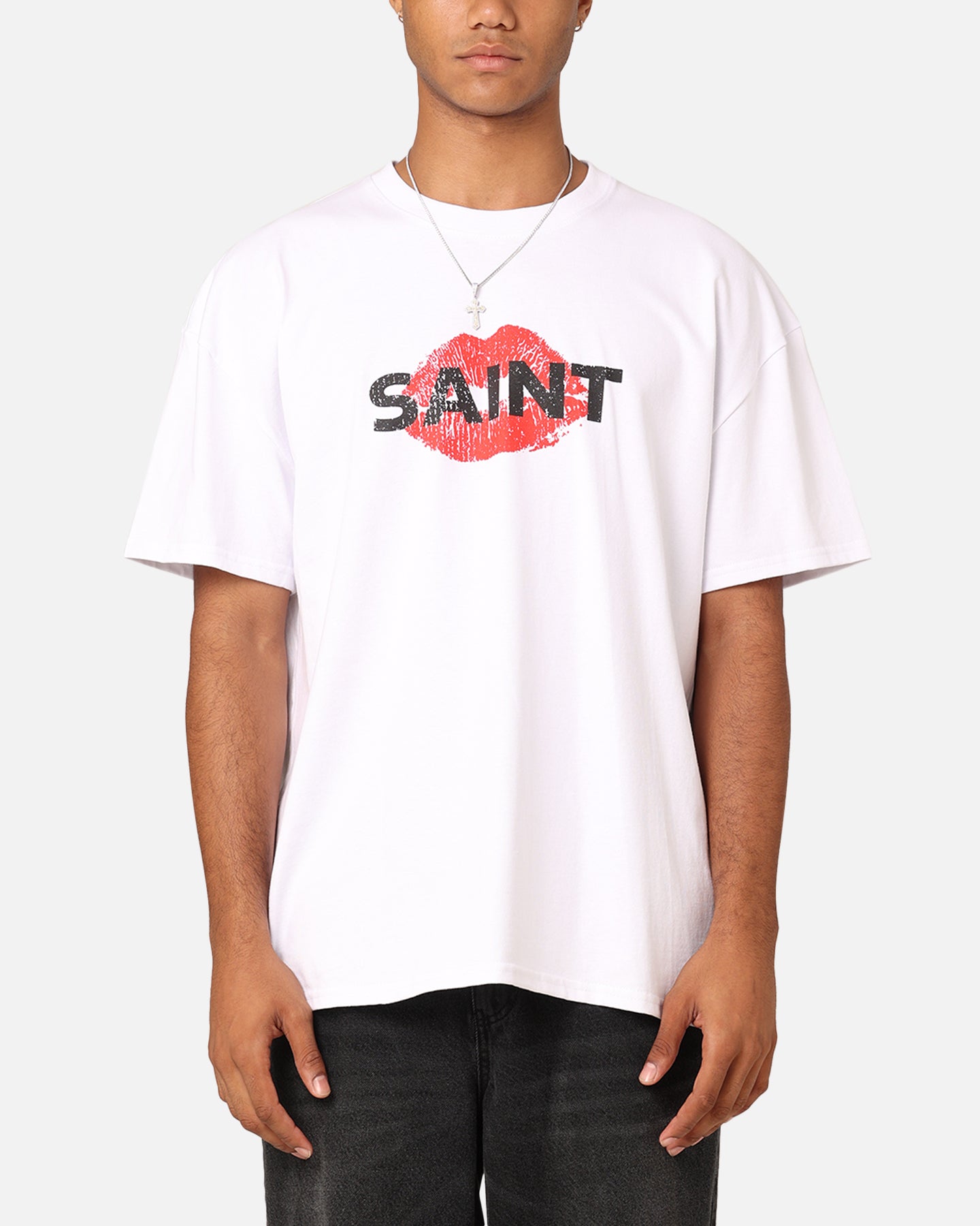 Saint Morta Love Helpline T-Shirt White、mySite、zt4zffjzw