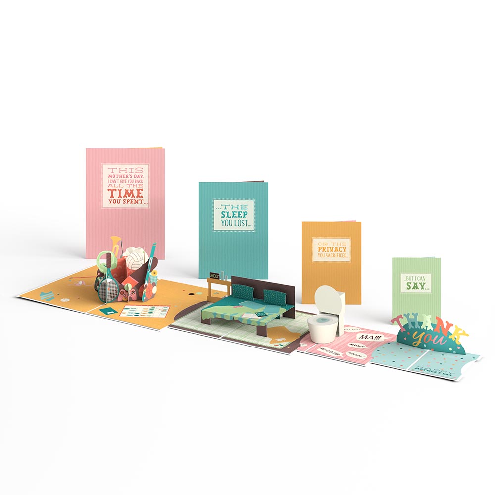 Mother's Day Thank You 4-in-1 Nesting Card、mySite、solidvoid