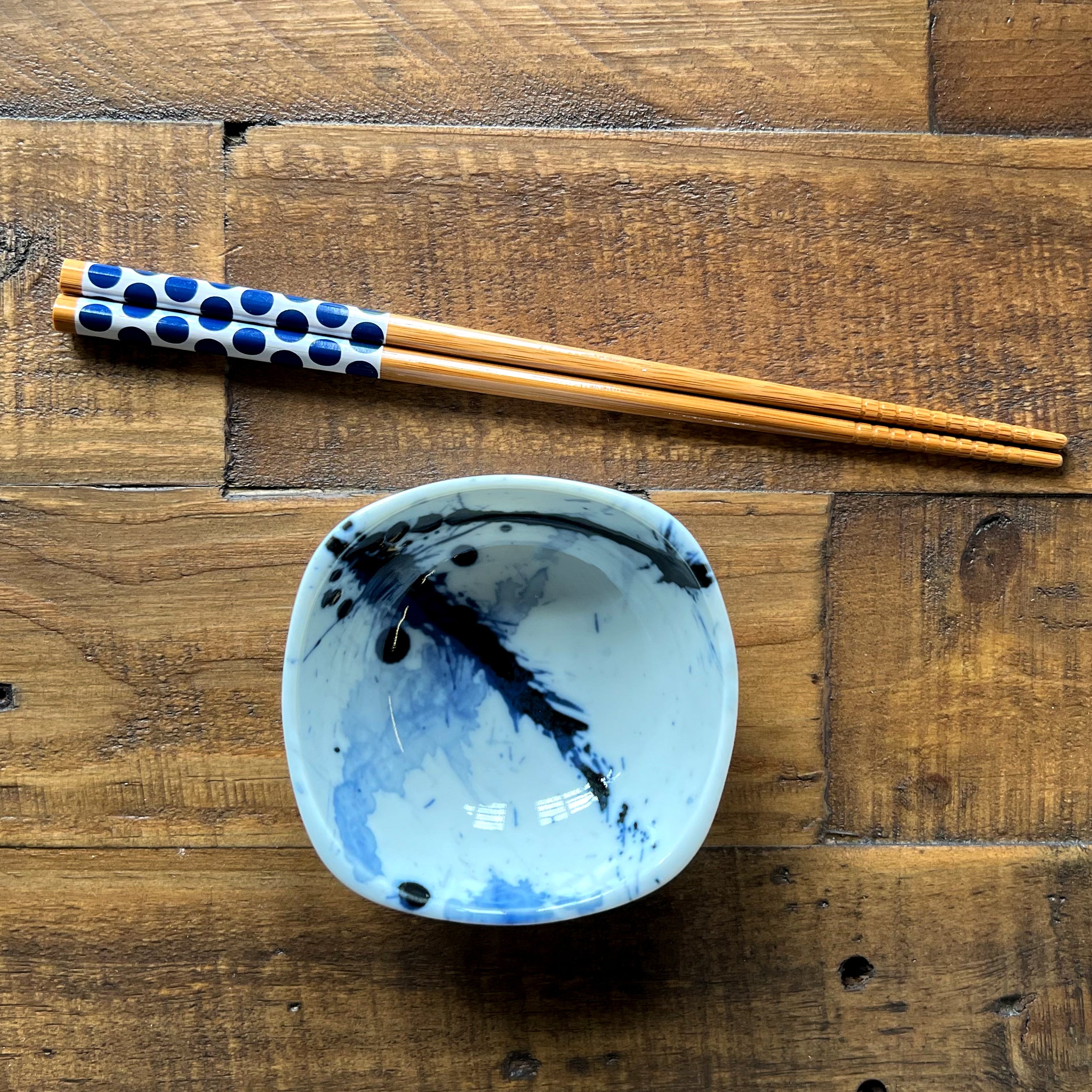 Chopsticks Set Bamboo Waka Blue/White、mySite、topwebapps