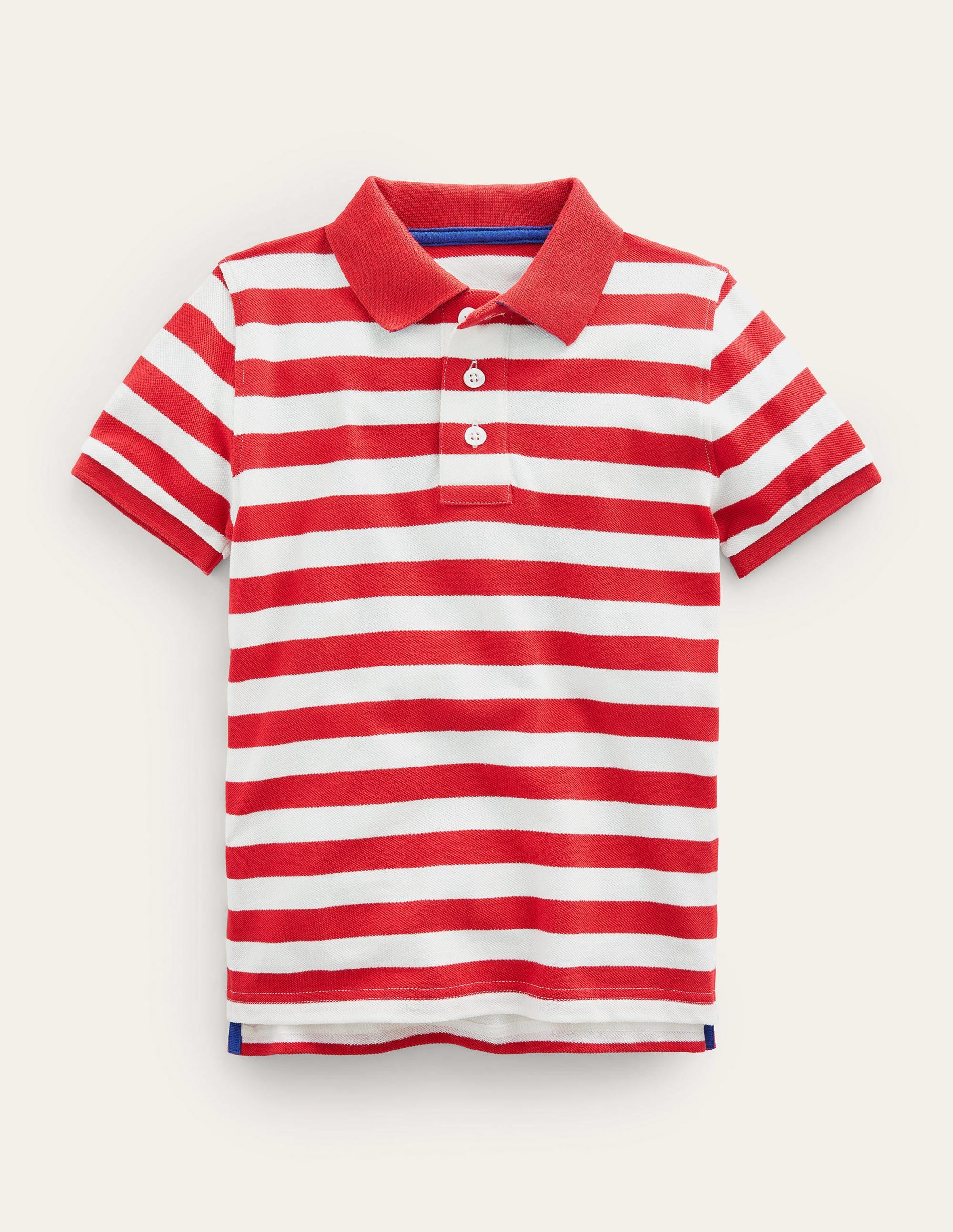  Piqué Polo Shirt-Breton Ivory/Red、mySite、ashleygrahame