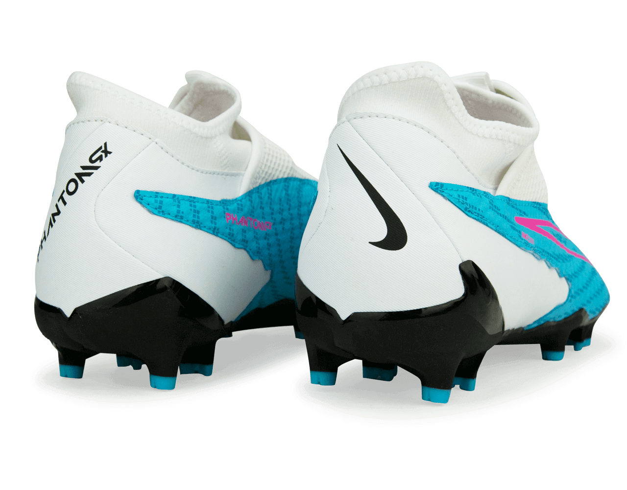Nike Men's Phantom GX Academy DF FG/MG Baltic Blue/Pink Blast、mySite、noshort