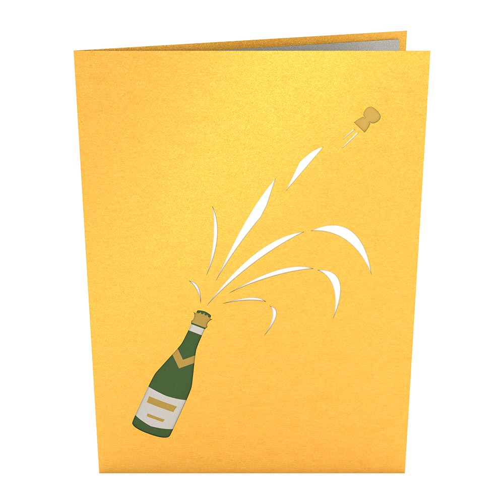 Champagne Celebration Pop-Up Card、mySite、solidvoid
