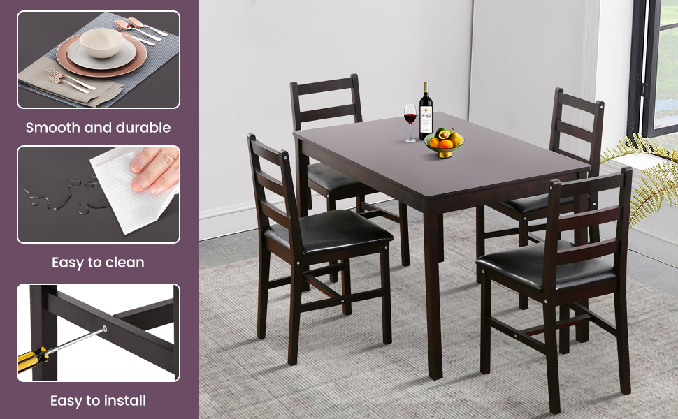 kitchen table chairs set of 4