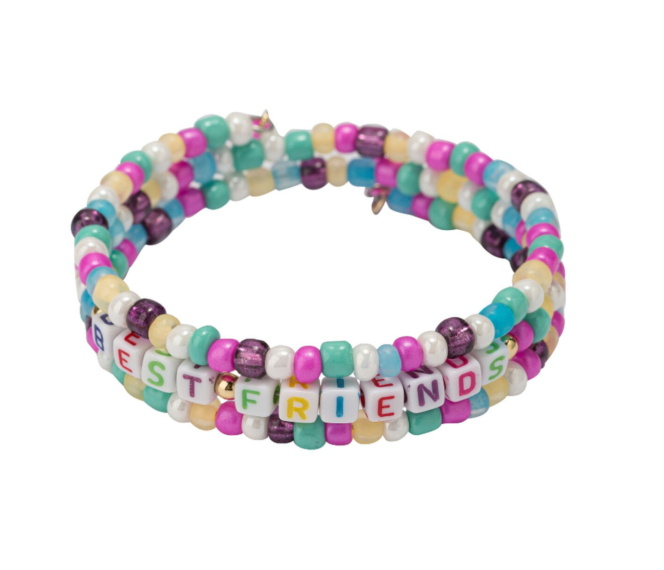 Kids Beaded Wrap Bracelet- Best Friends、mySite、hinf8tx79
