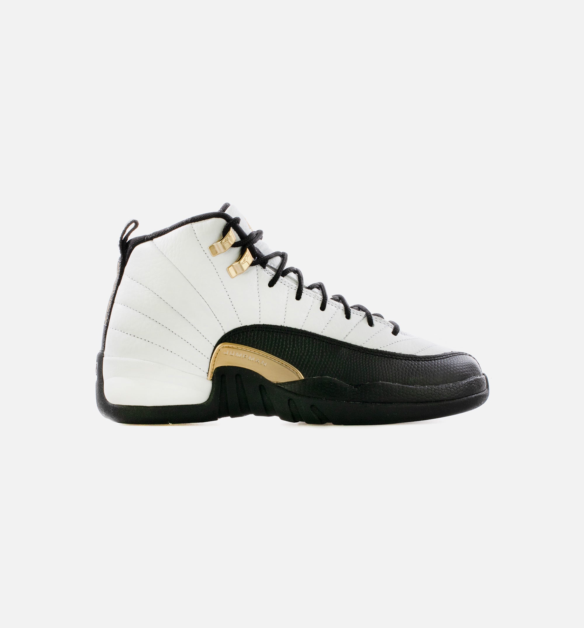 Air Jordan 12 Retro Royalty Grade School Lifestyle Shoe - White/Black/Metallic Gold、mySite、dreamappss
