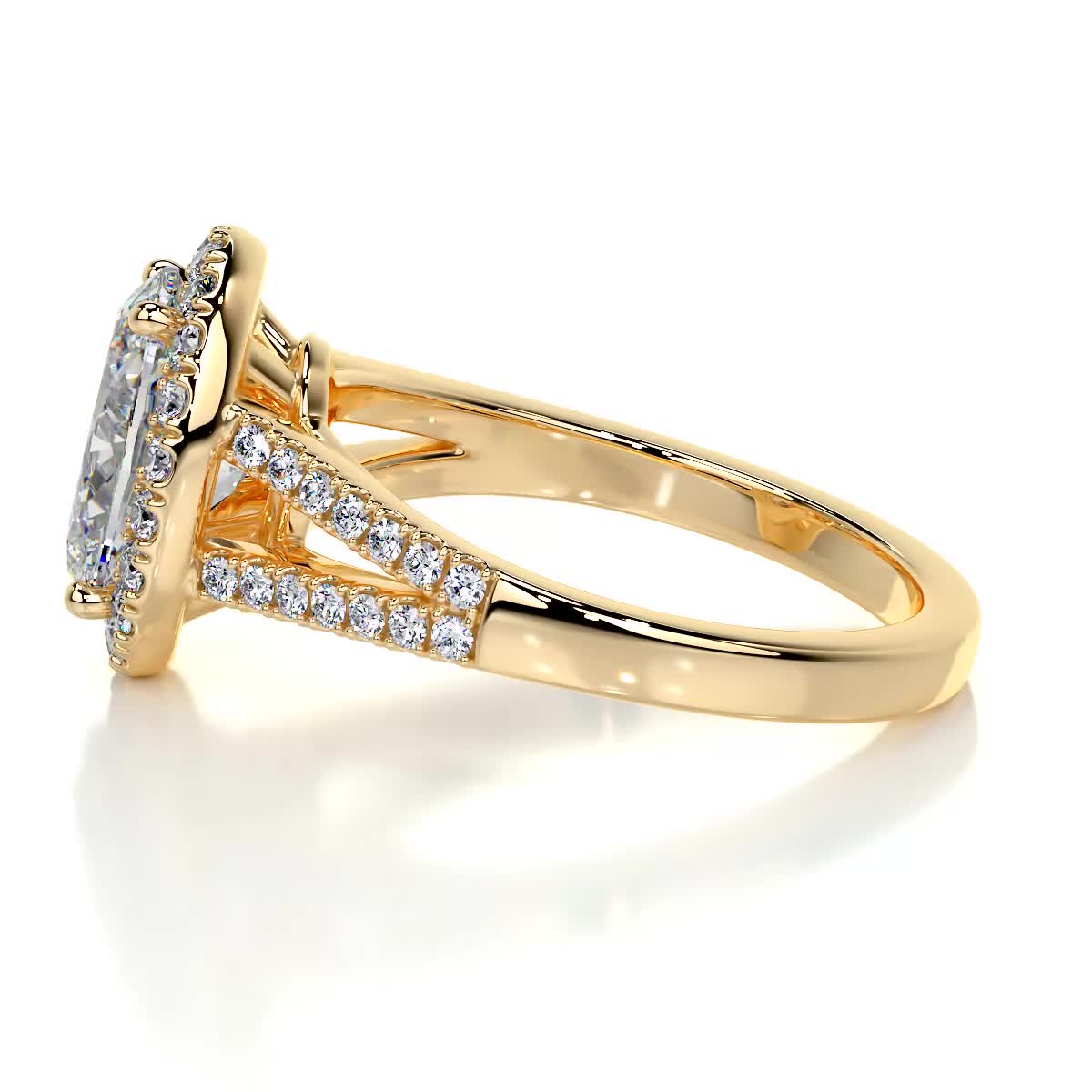 Blakely Moissanite & Diamond Ring -18K Yellow Gold、mySite、hinf8tx79