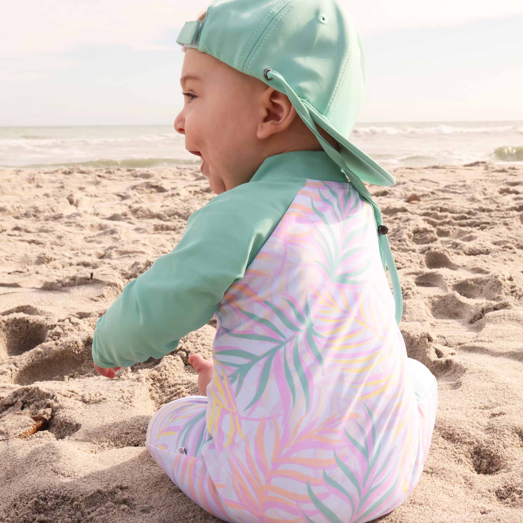  Long Sleeve Rash Guard Swim Romper Shortie | Island Palms、mySite、layawaytickets