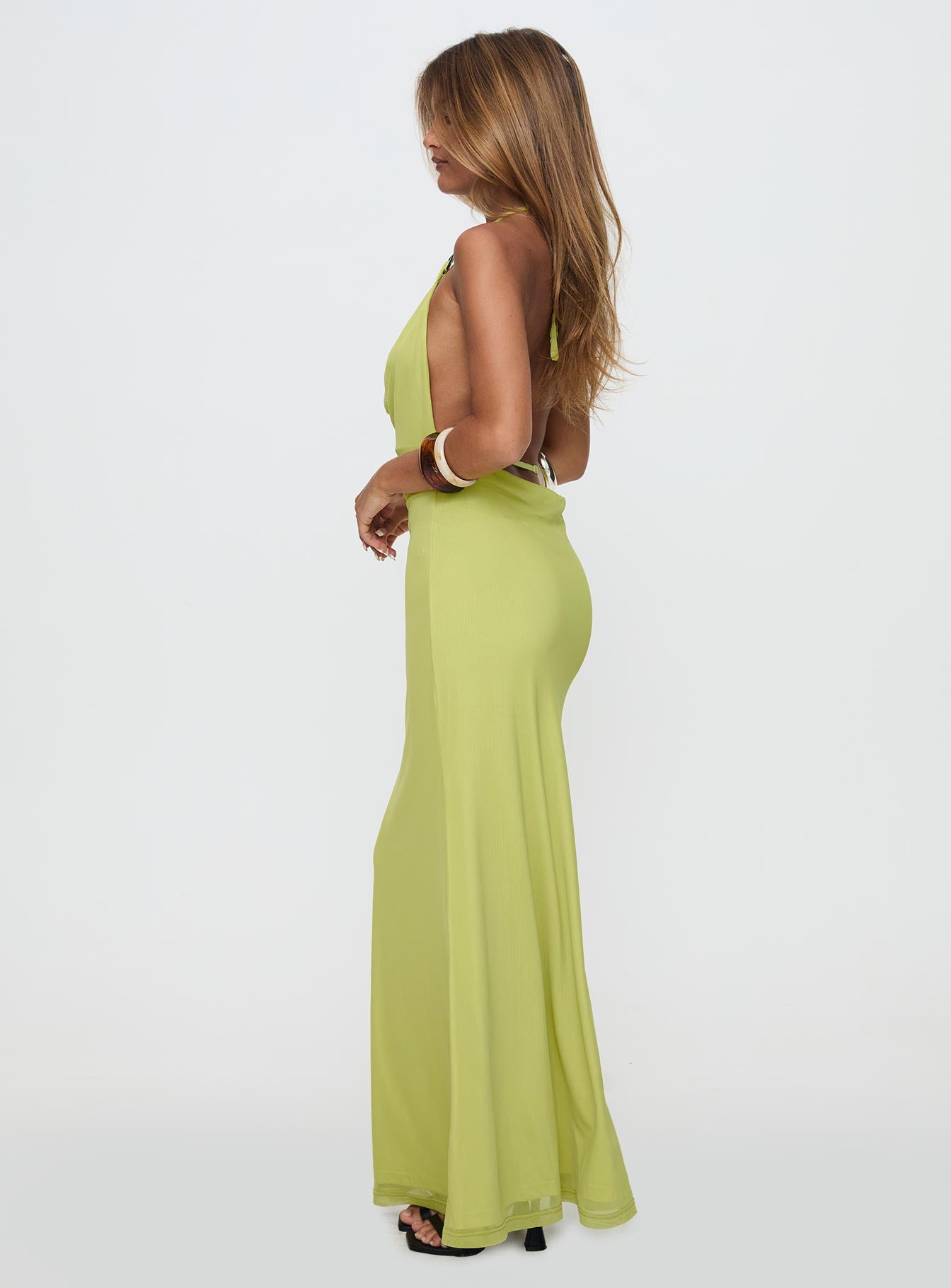 Rhaenyra Halter Maxi Dress Green、mySite、solidvoid