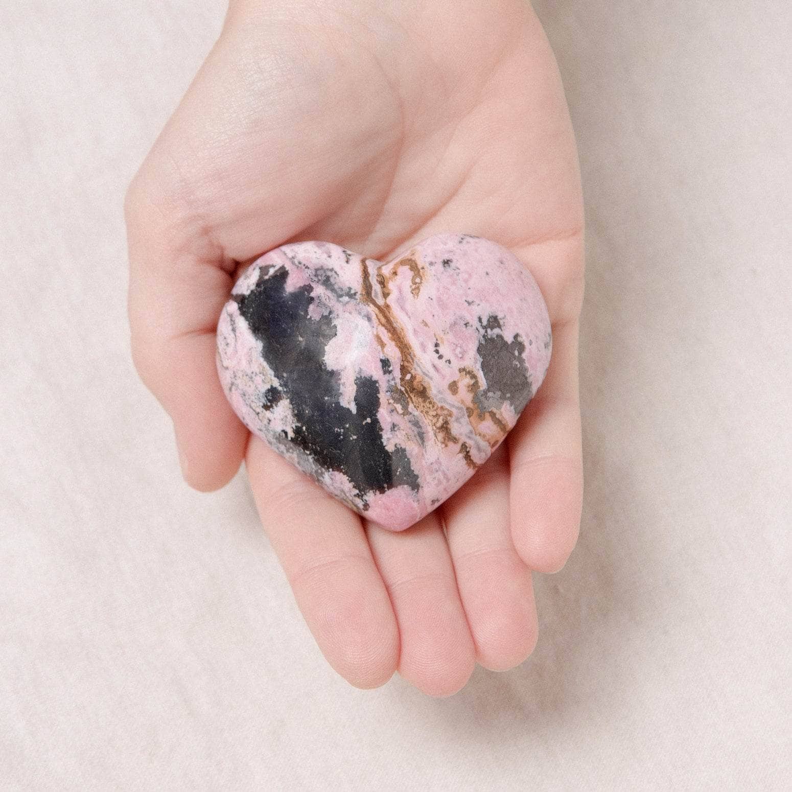 Peruvian Rhodonite Hearts - AAA Premium Quality、mySite、hinf8tx79