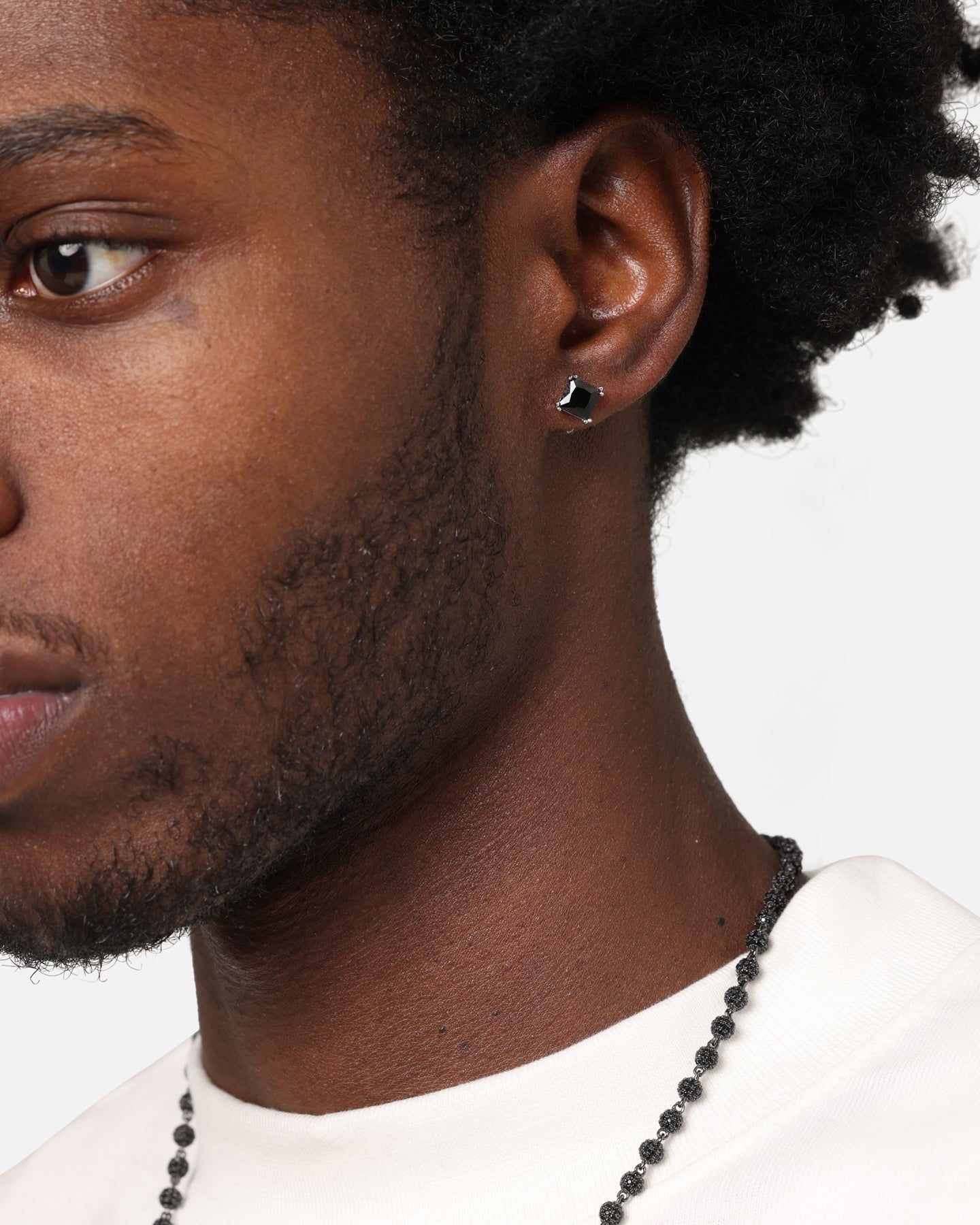 Saint Morta Square Cut Earrings Iced Black、mySite、zt4zffjzw