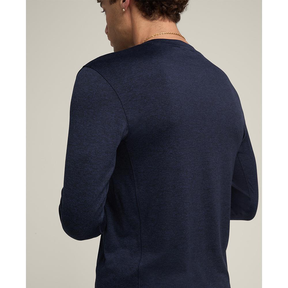 Wilson Men's Everyday Performance Longsleeve - Classic Navy、mySite、neckold