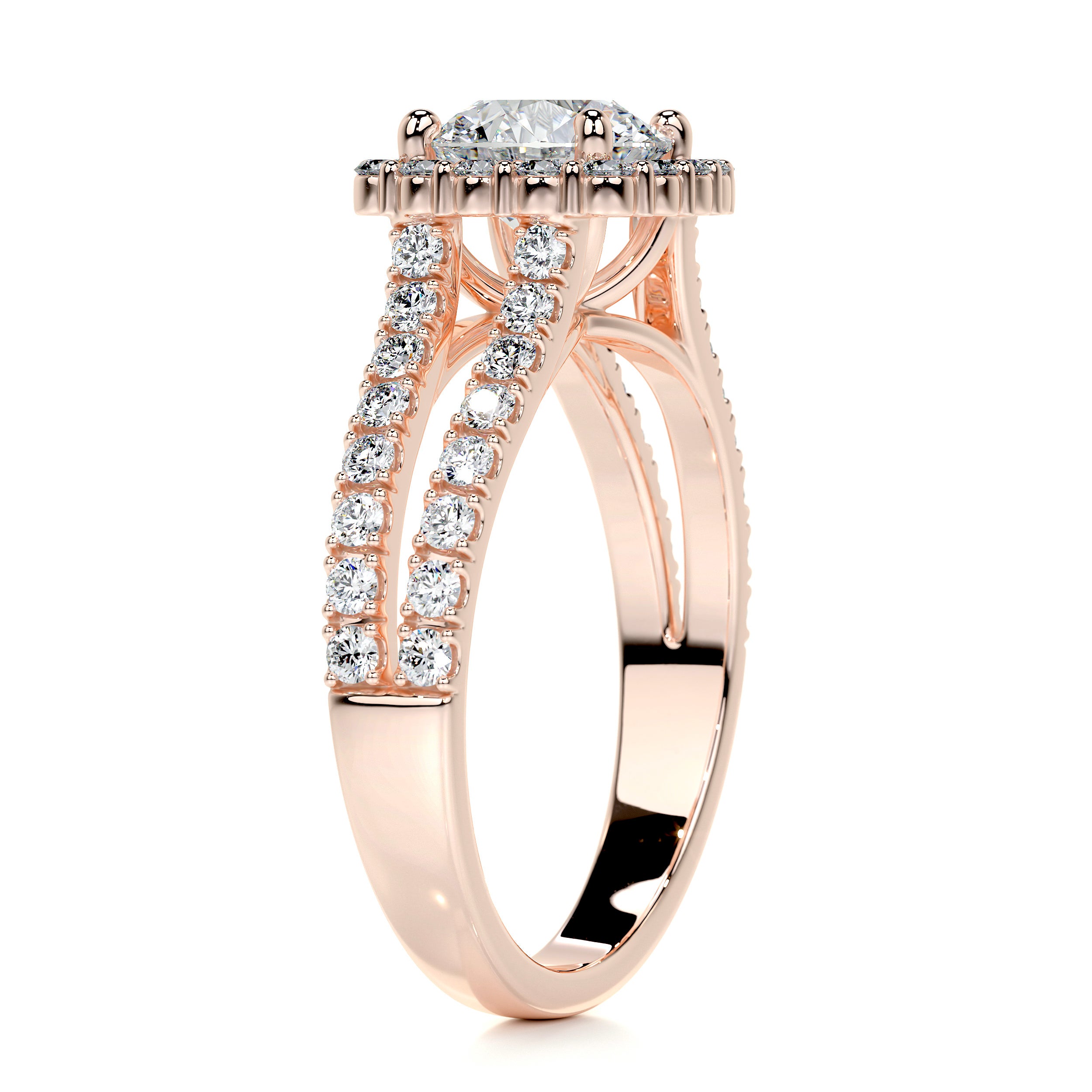 Hilary Diamond Engagement Ring -14K Rose Gold、mySite、hinf8tx79