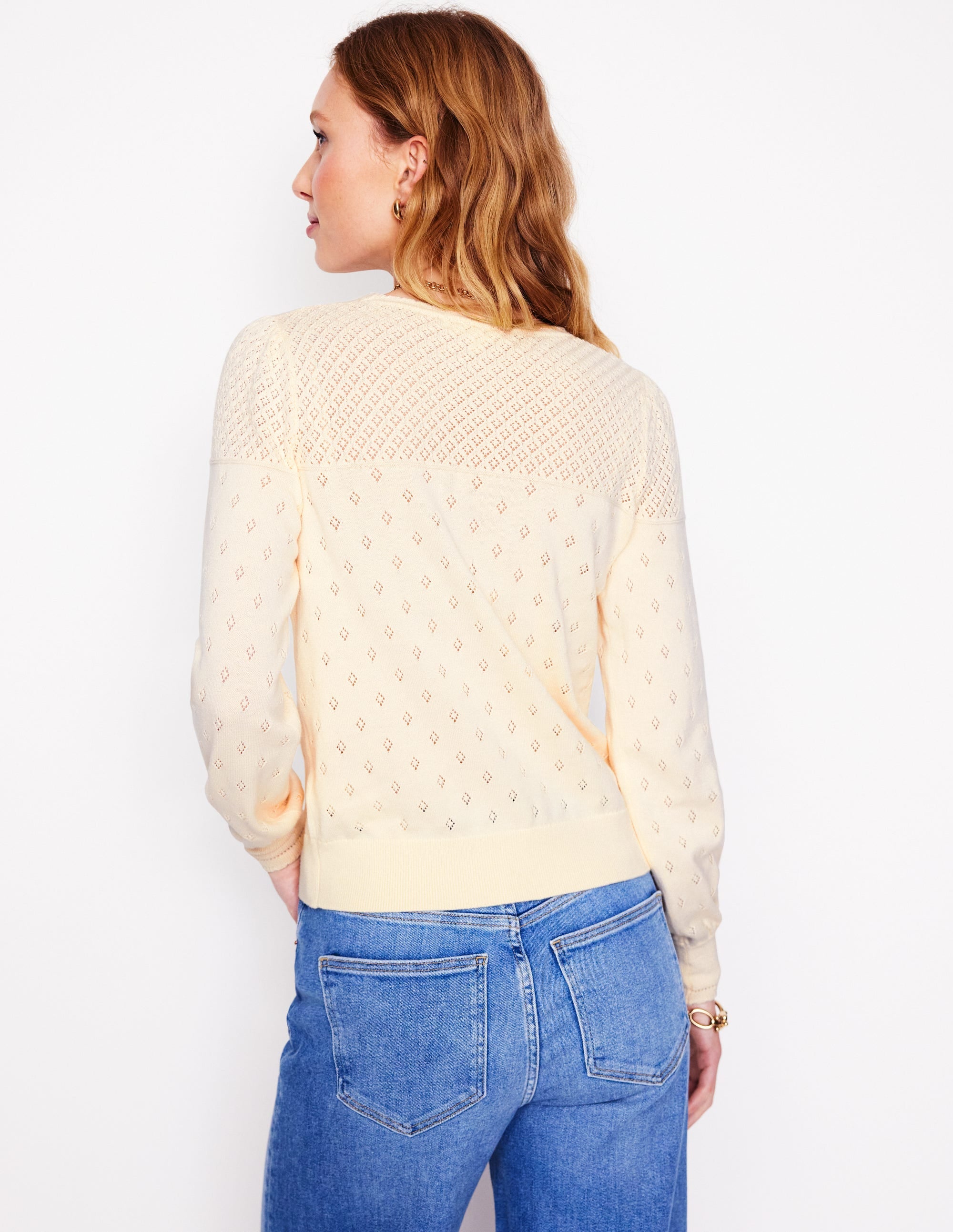  Rosalie Pointelle Sweater-Warm Ivory、mySite、ashleygrahame